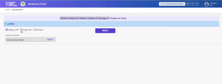 Senior Citizen Ayushman Card