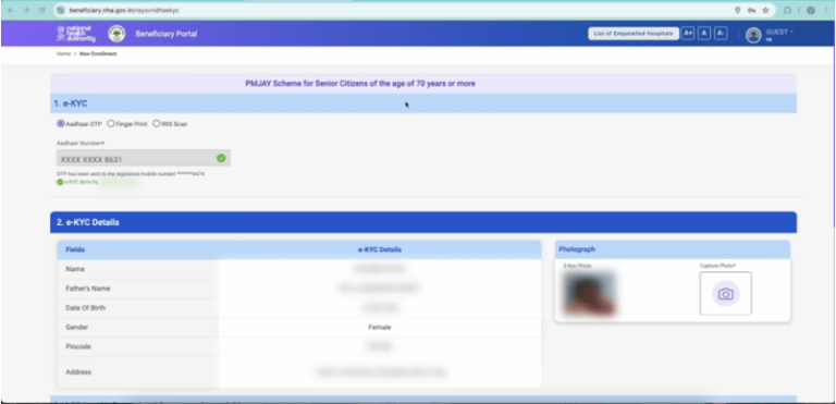 Senior Citizen Ayushman Card