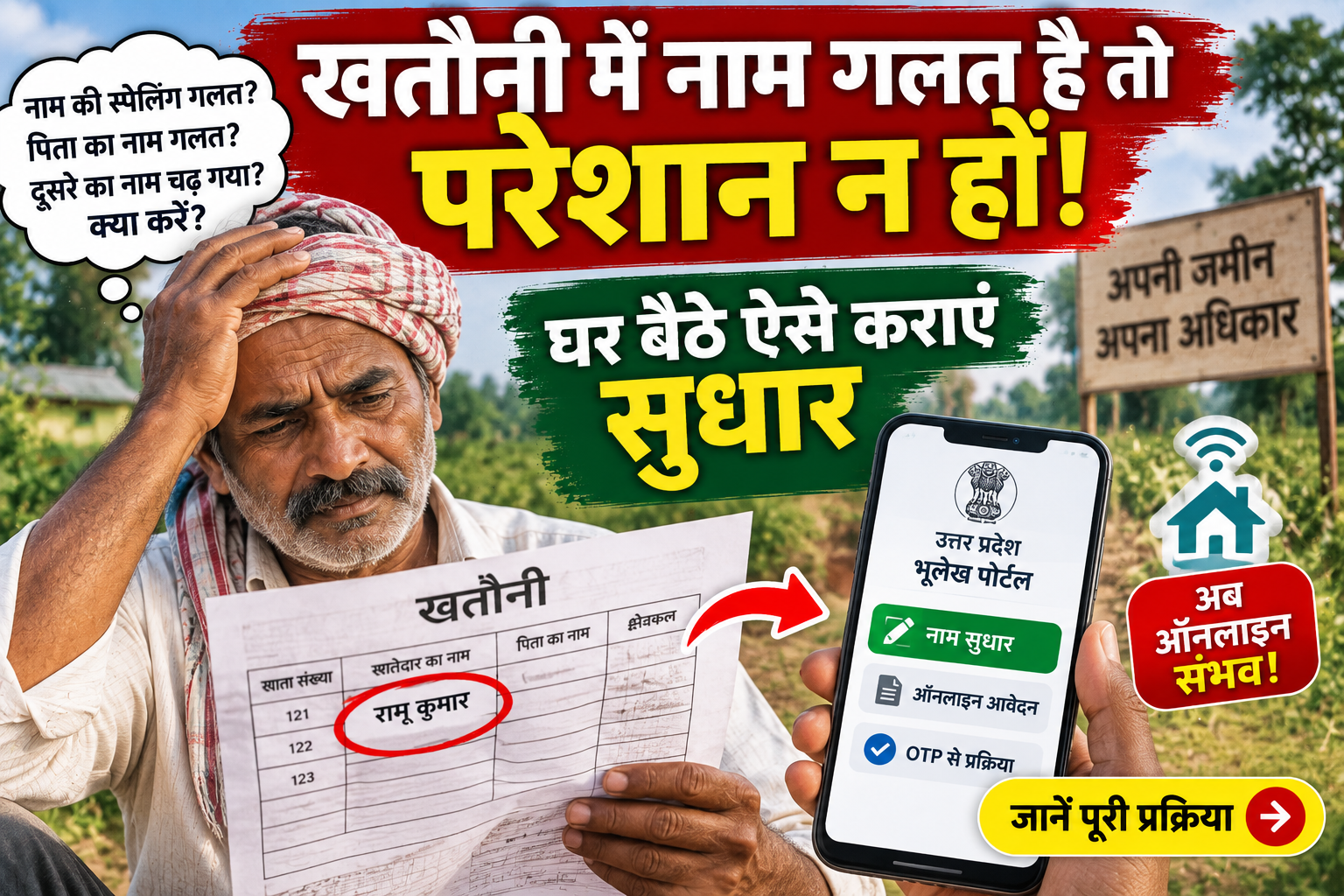UP Khatauni Kaise Nikale